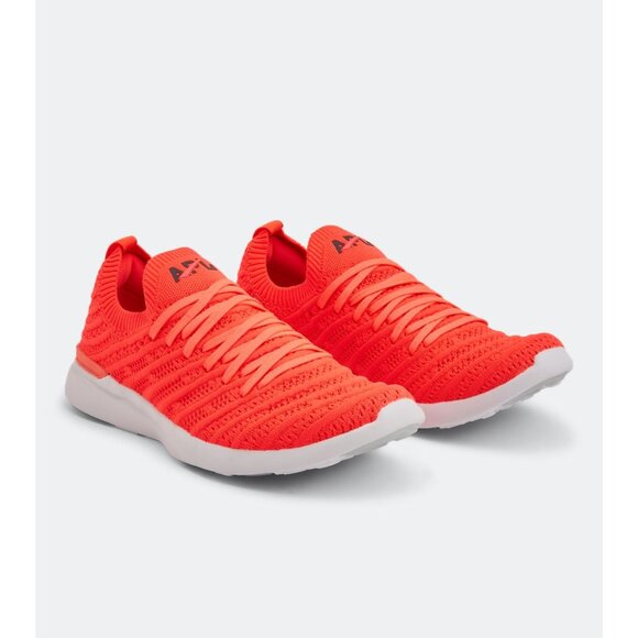 NIB APL Techloom Wave Womens Sneakers Neon Orange Red Size‎ 9.5 - Picture 6 of 10